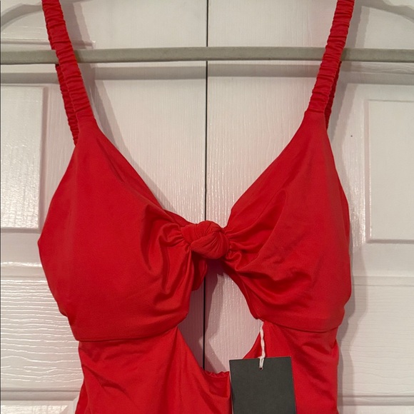 Vitamin A Red One-Piece Swimsuit - Picture 8 of 8
